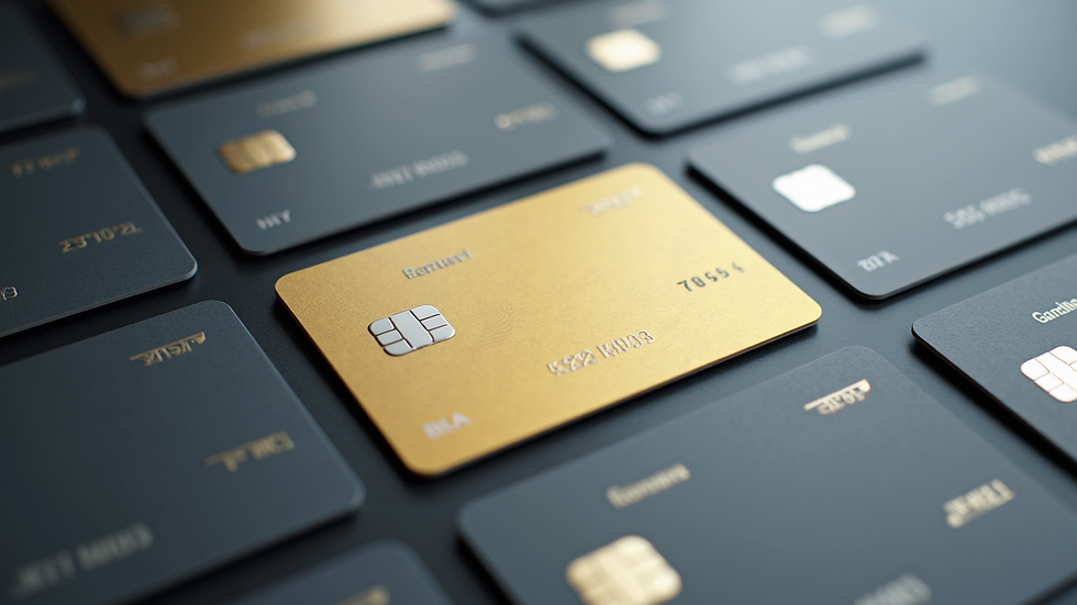 High angle view of a collection of premium mobile number cards