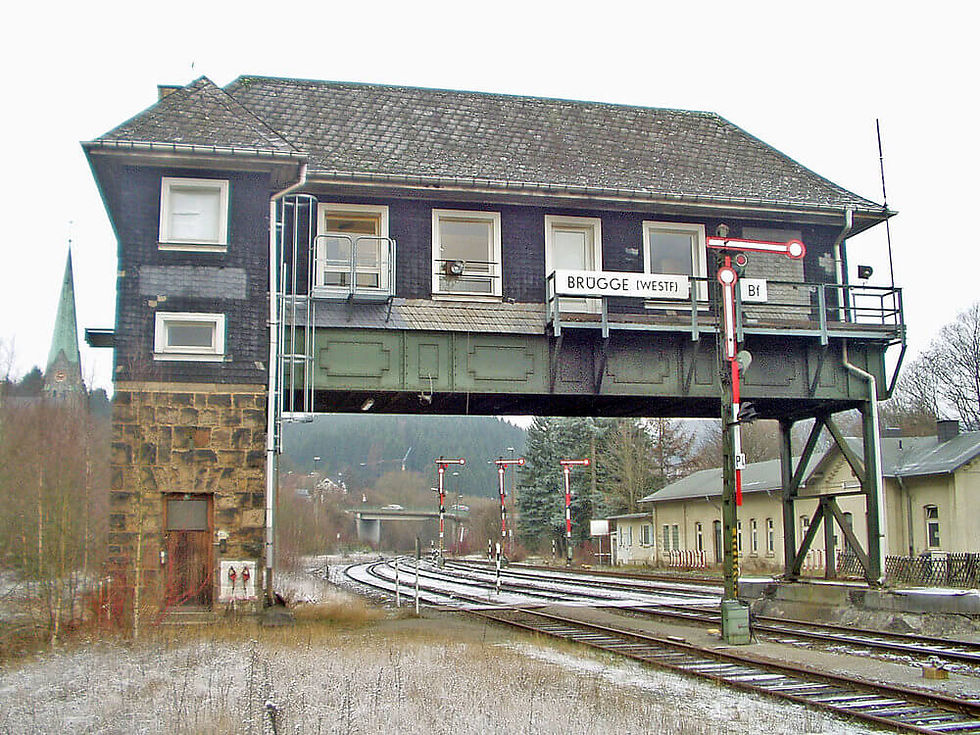 Elektromechanisches Stellwerk Bahnbetrieb