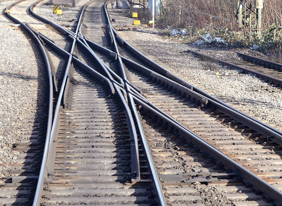 Bahn Weiche Doppelkreuzungsweiche (DKW)