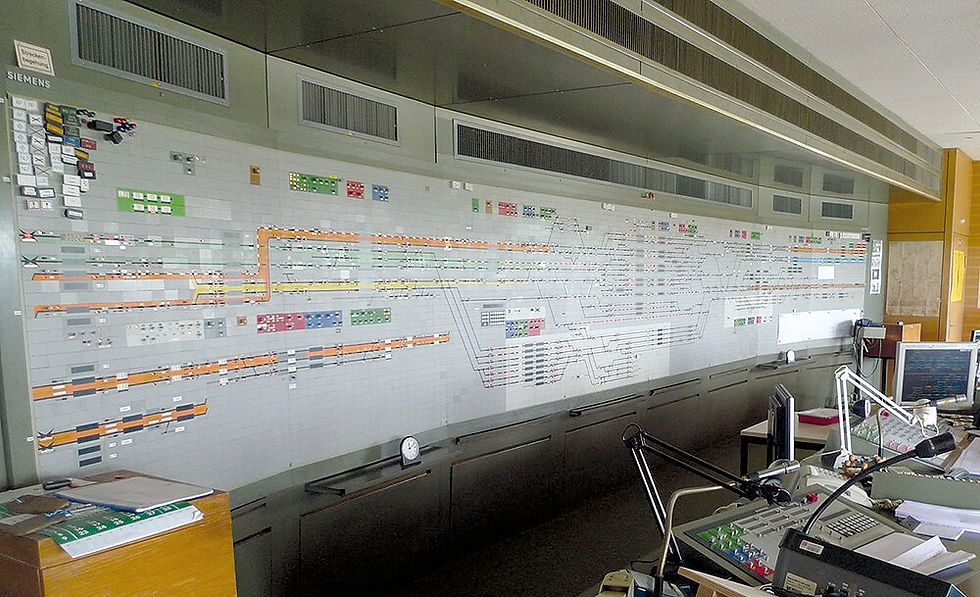 Spurplanstellwerk Stellwand Bahnbetrieb