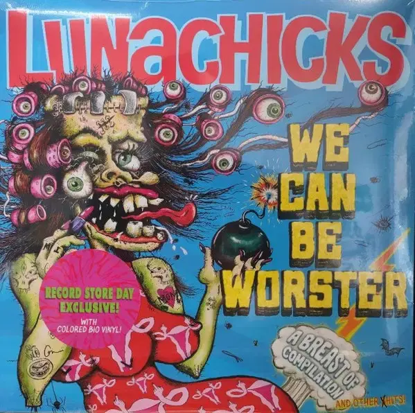 Thumbnail: Lunachicks We Can Be Worster album cover on blue background