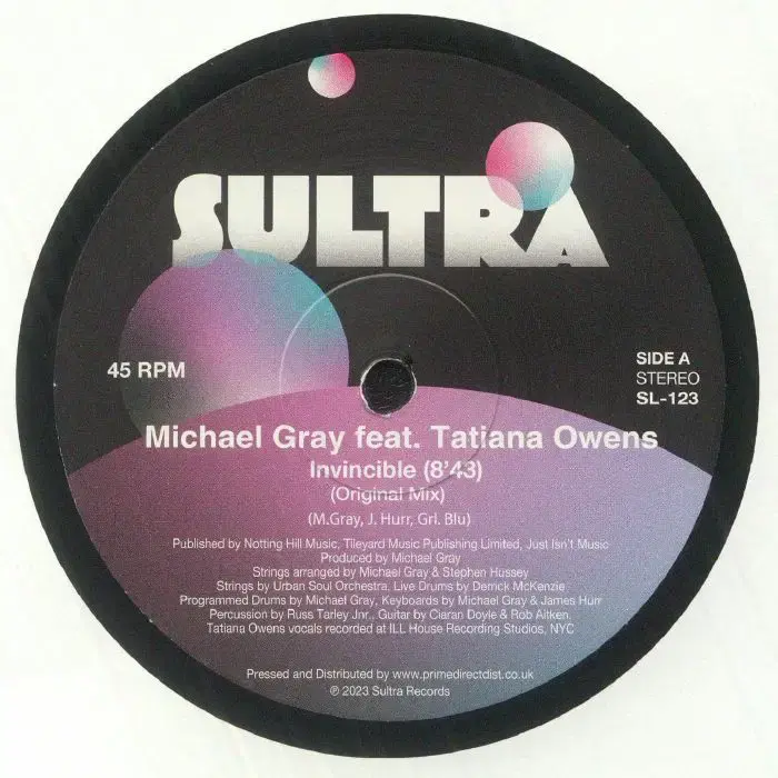 Thumbnail: Sultra vinyl label for Michael Grey feat. Tatiana Owens