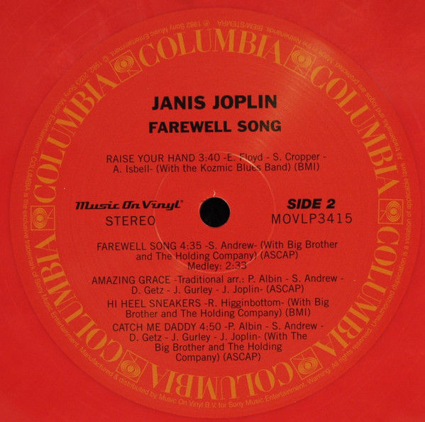 Thumbnail: Janis Joplin - Farewell Song (Red&White Marbled Vinyl LP 2023, Limited Edition)