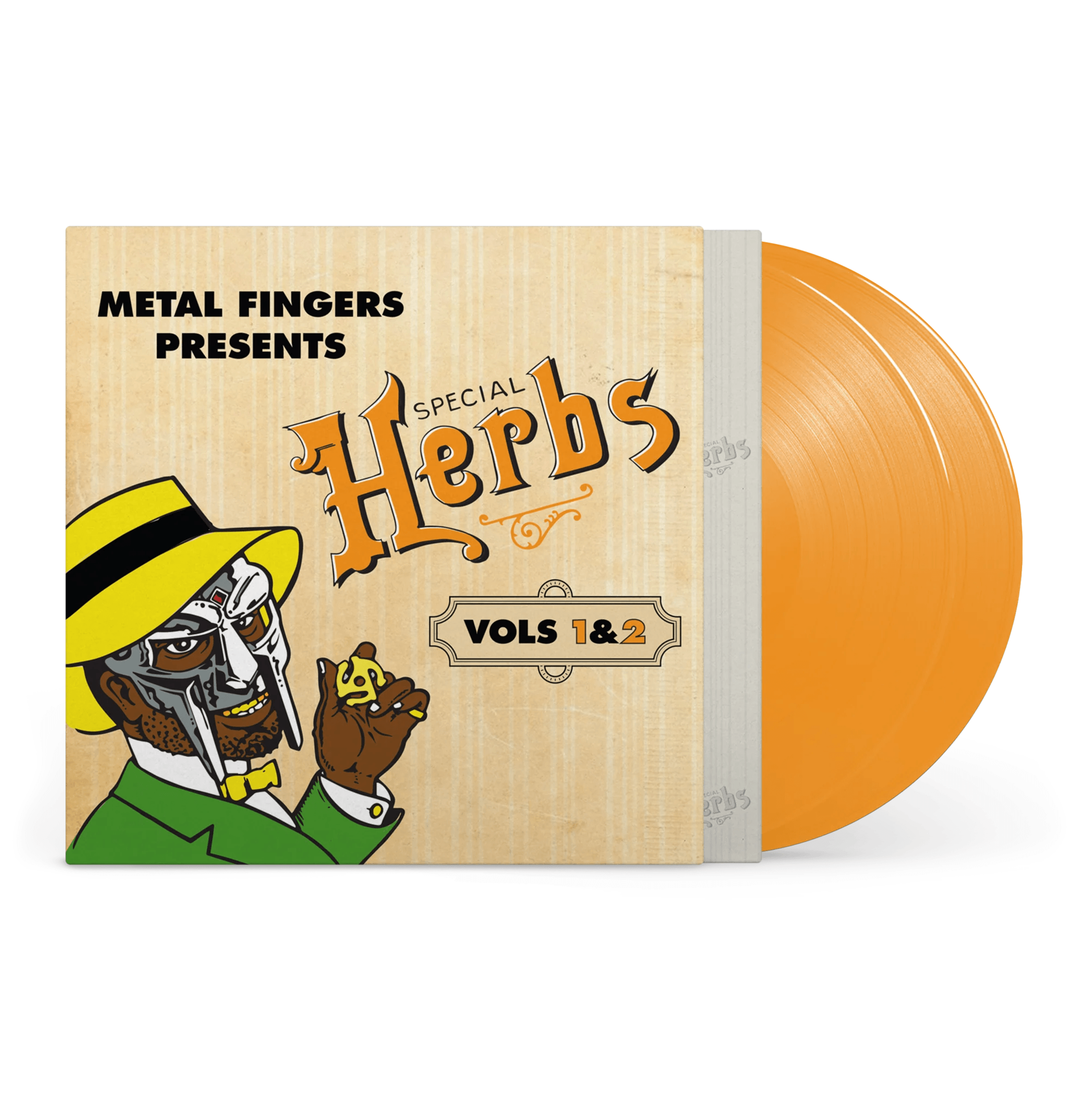 MF DOOM - Metal Fingers Special Herbs Vol.1&2 (2× Mustard Vinyl LP 2025, Ltd Ed)