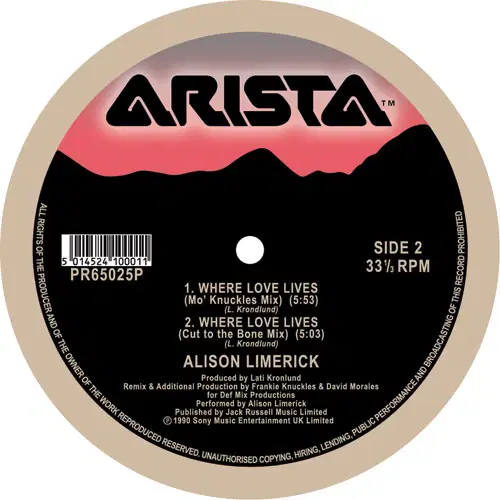 Alison Limerick - Where Love Lives