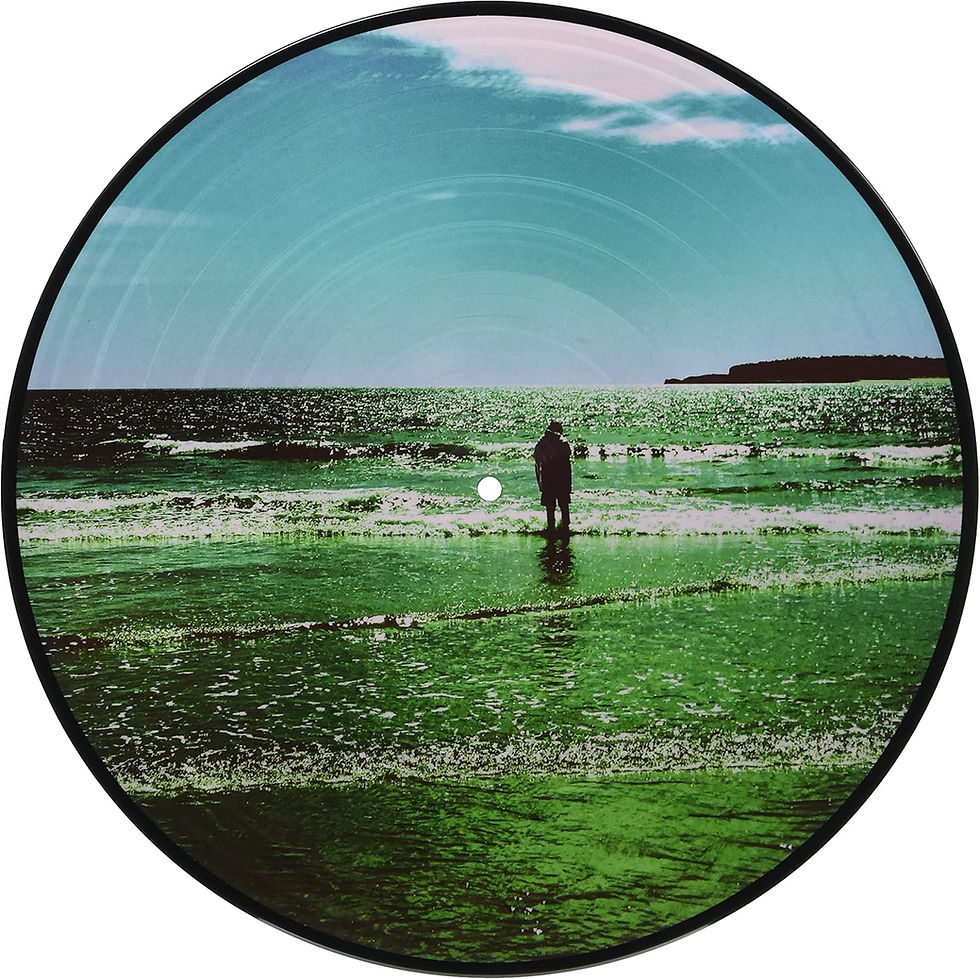 Person standing on beach, Hot Mulligan vinyl