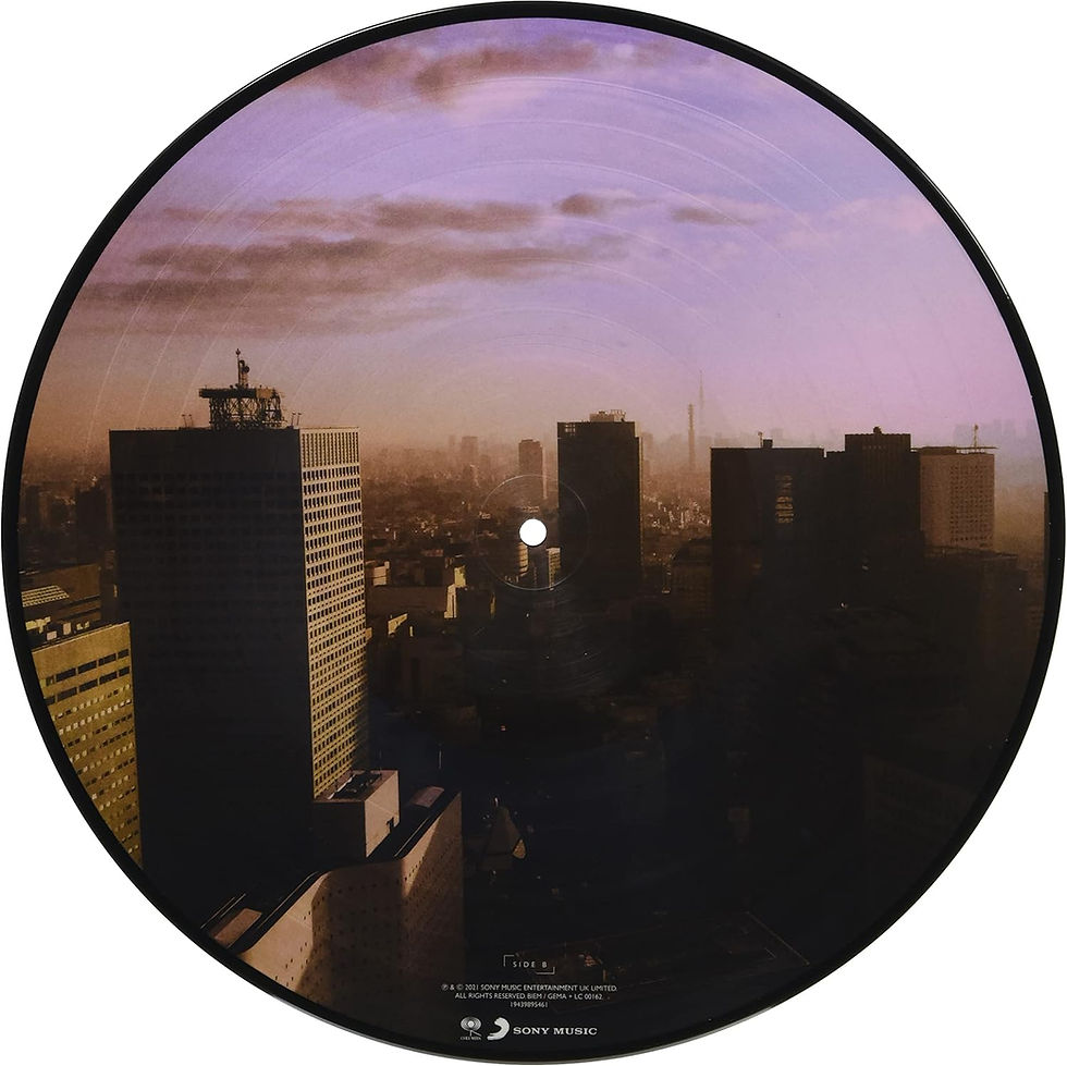 Cityscape at sunset, Hot Mulligan - Sound a Body Makes When It's Still (Red Vinyl LP 2025, Ltd Ed)