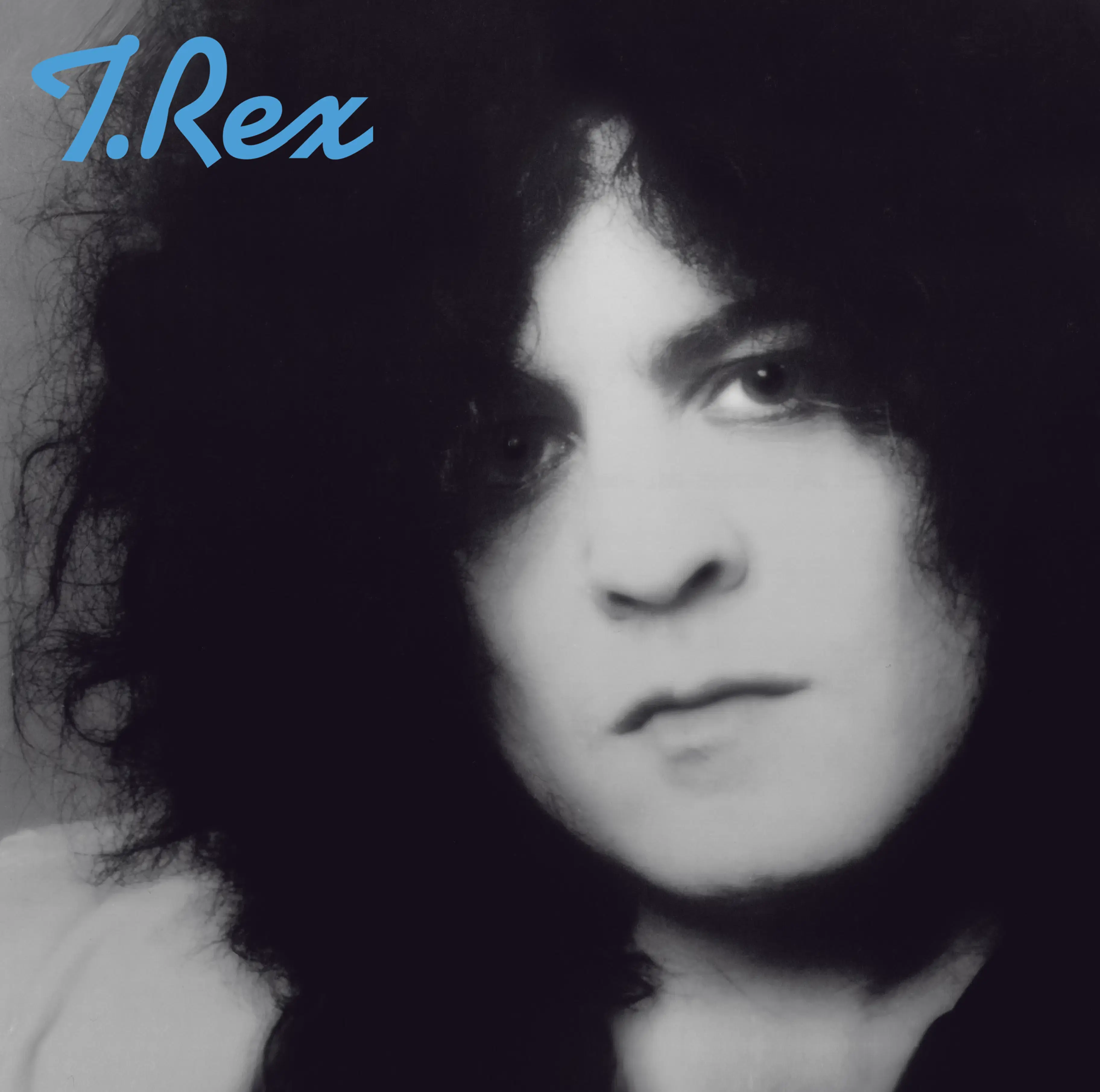 Marc Bolan portrait on T. Rex self-titled album cover