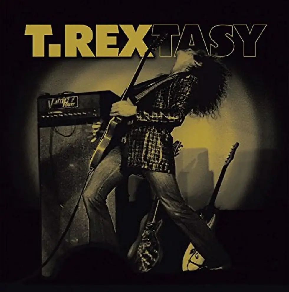 Thumbnail: Marc Bolan performing on the T.REXTASY album cover