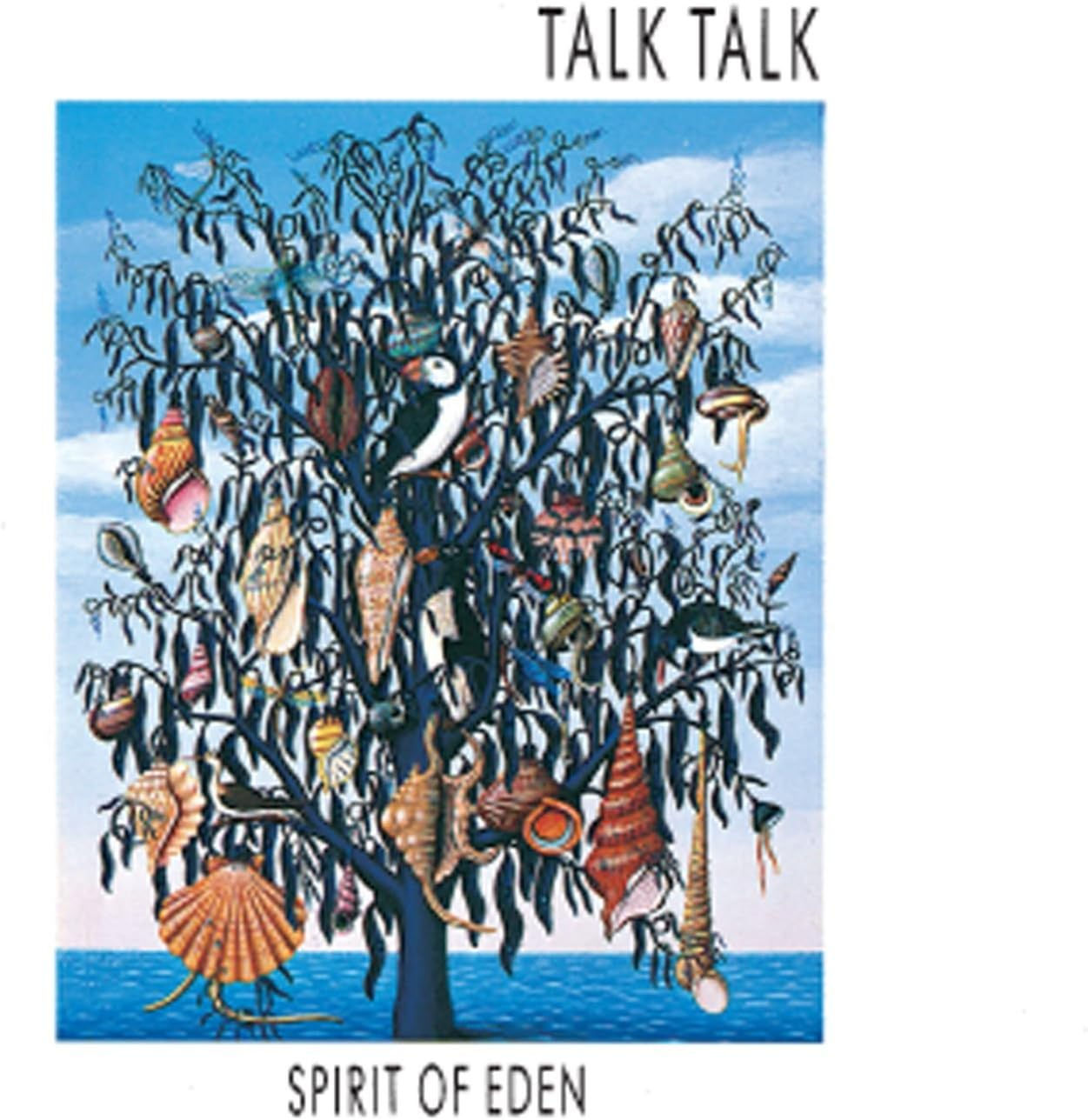 TALK TALK Spirit Of Eden album cover with illustration of a decorated tree.