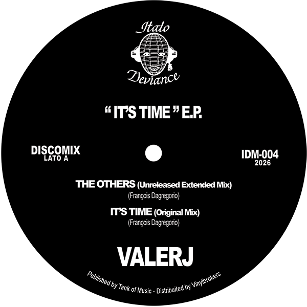 Thumbnail: Valerj - It's Time (Vinyl 12" 2026, Reissue, Italo Deviance Records IDM-004)