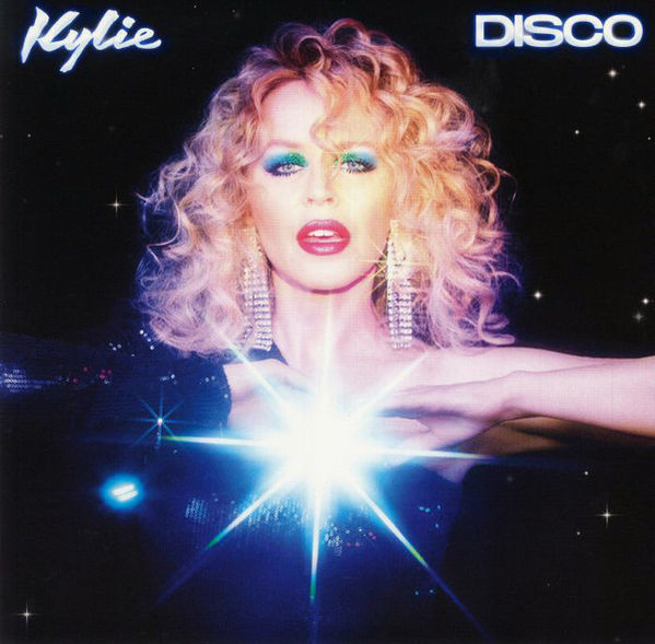 Kylie Minogue's Disco album cover:  A glamorous portrait