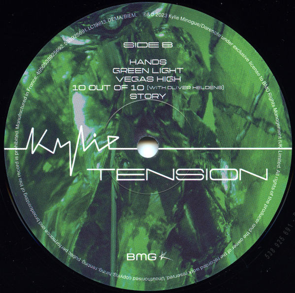 Thumbnail: Kylie Minogue - Tension (Vinyl LP 2023, First Edition, BMG Music 405053892)