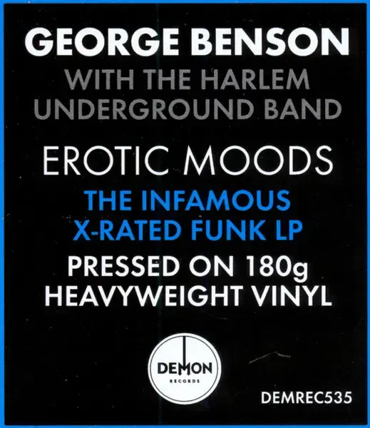 Thumbnail: George Benson Erotic Moods 180g Vinyl Hype Sticker
