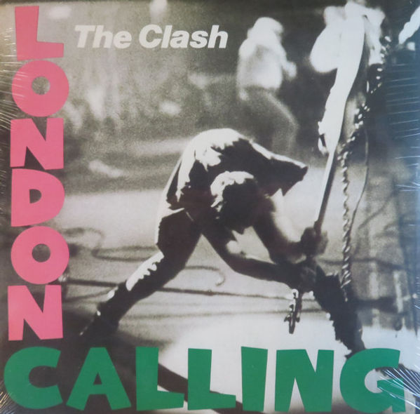 The Clash's "London Calling" album cover: energetic guitarist