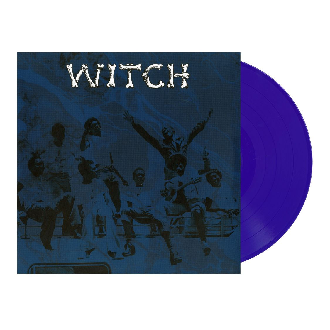WITCH album cover art, blue vinyl record, iconic band, music genre album