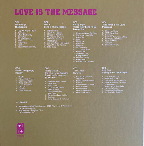 Thumbnail: Love Is The Message album tracklist