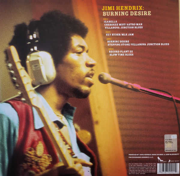 Jimi Hendrix, Burning Desire album cover