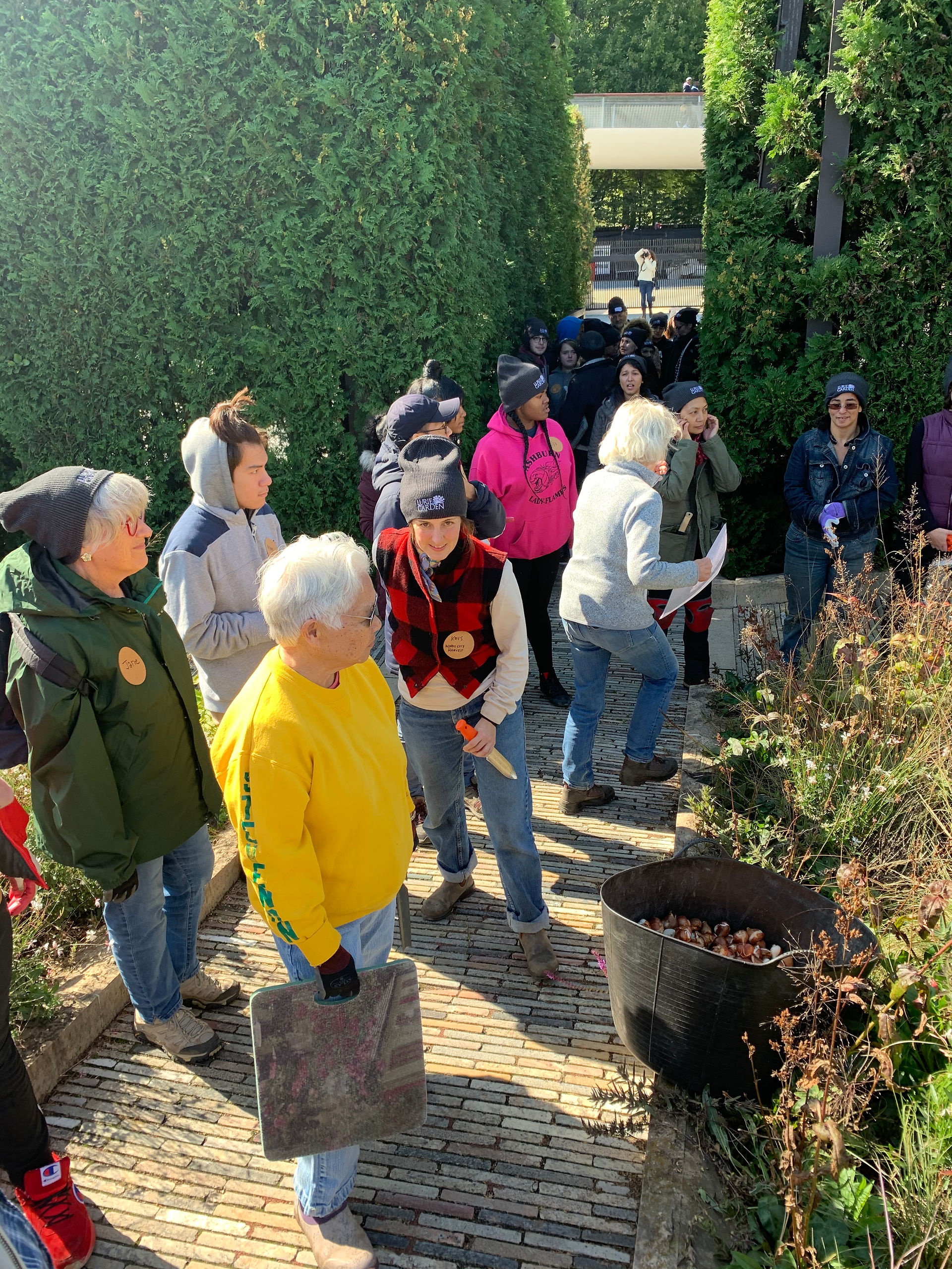 LURIE GARDEN VOLUNTEERS - photo courtesy of Laura Ekasetya, All rights reserved.