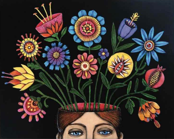 Hardy Plant Society of Oregon's 2019 Study Weekend Theme and Flyer. Original art by Rogene Mañas, Image courtesy of The Hardy Plant Society of Oregon, all rights reserved.