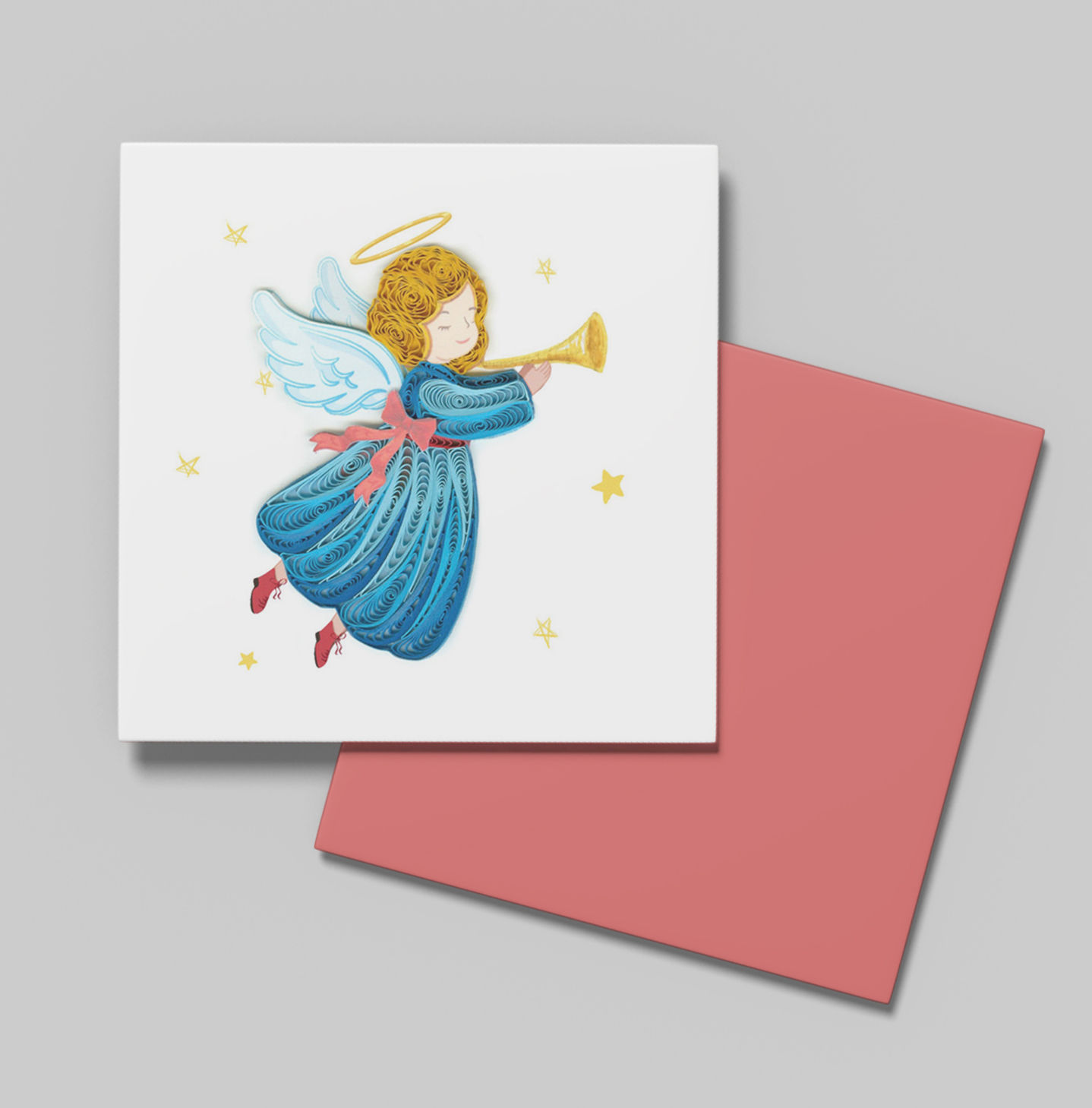 Quilling Card Angel