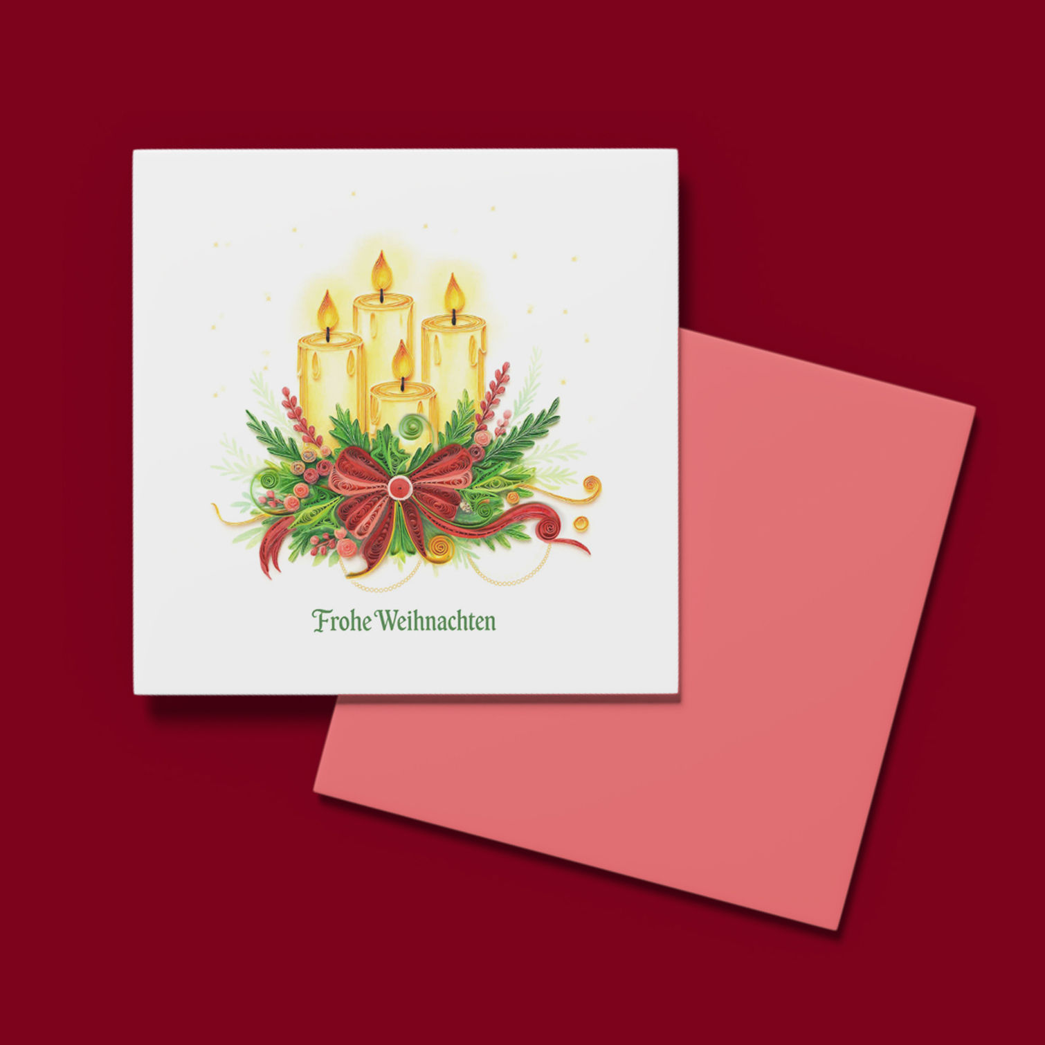 Quilling Card Candles