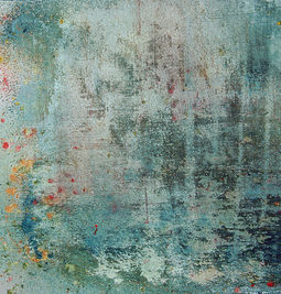 abstract but elusive and evocative of subject matter acrylic painting on stretched canvas 