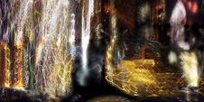 abstract but elusive and evocative of subject matter photomontage duratrans
