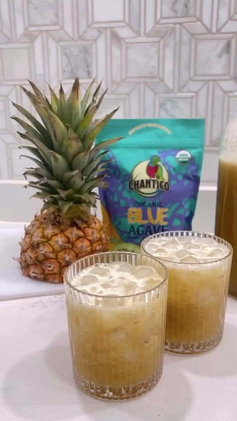 Pineapple-Kiwi Agua Fresca using Chantico Agave