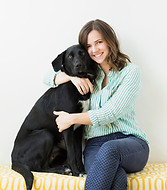 Girl Hugging her Dog
