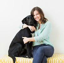 Girl Hugging her Dog