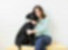 Girl Hugging her Dog