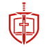 Sword, Bible, Shield, Cross logo