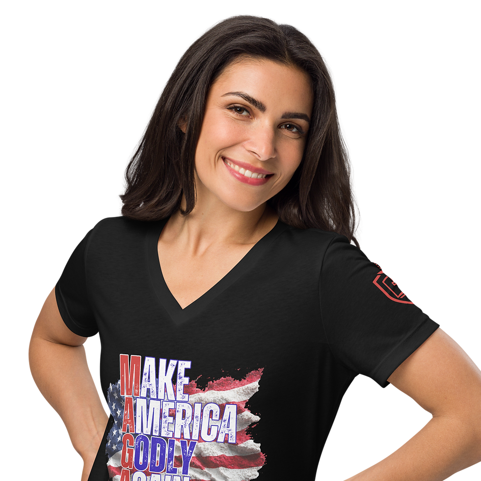 Thumbnail: Make America Godly Again V-Neck Tee