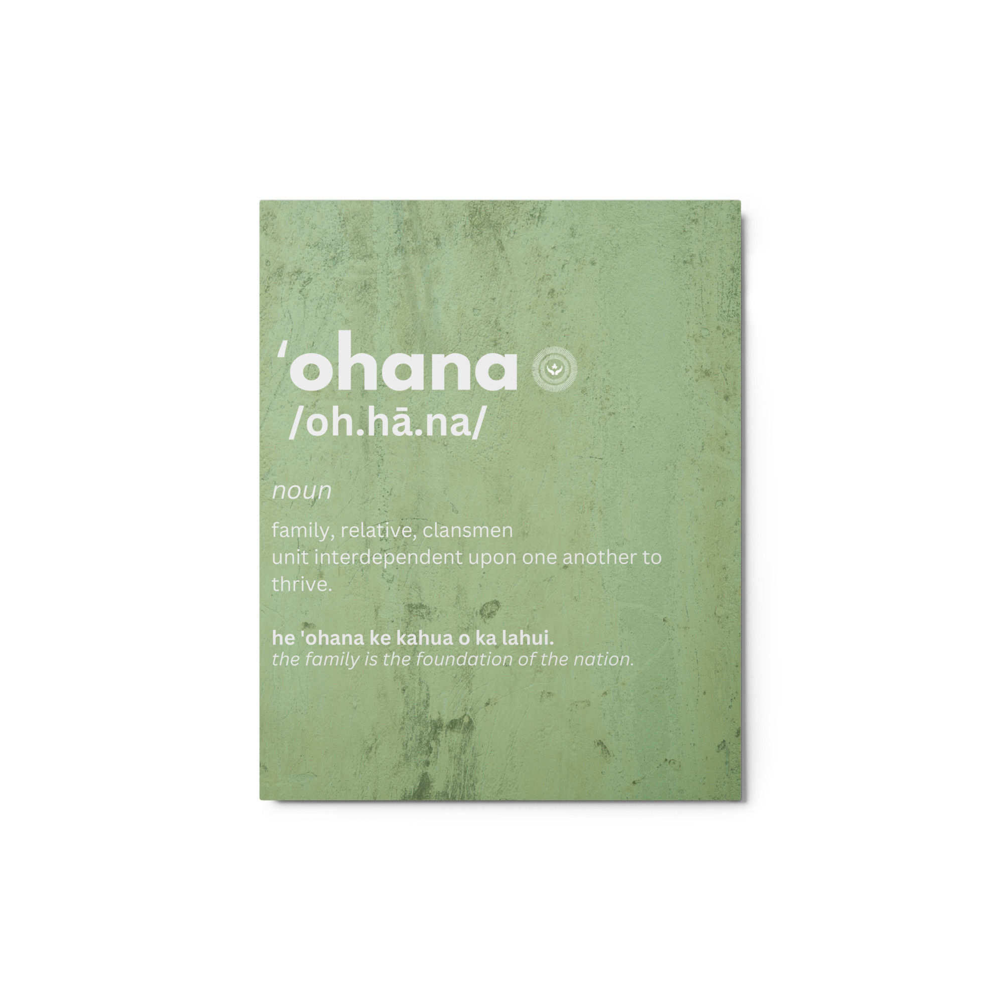 'Ohana | Metal Print - Green