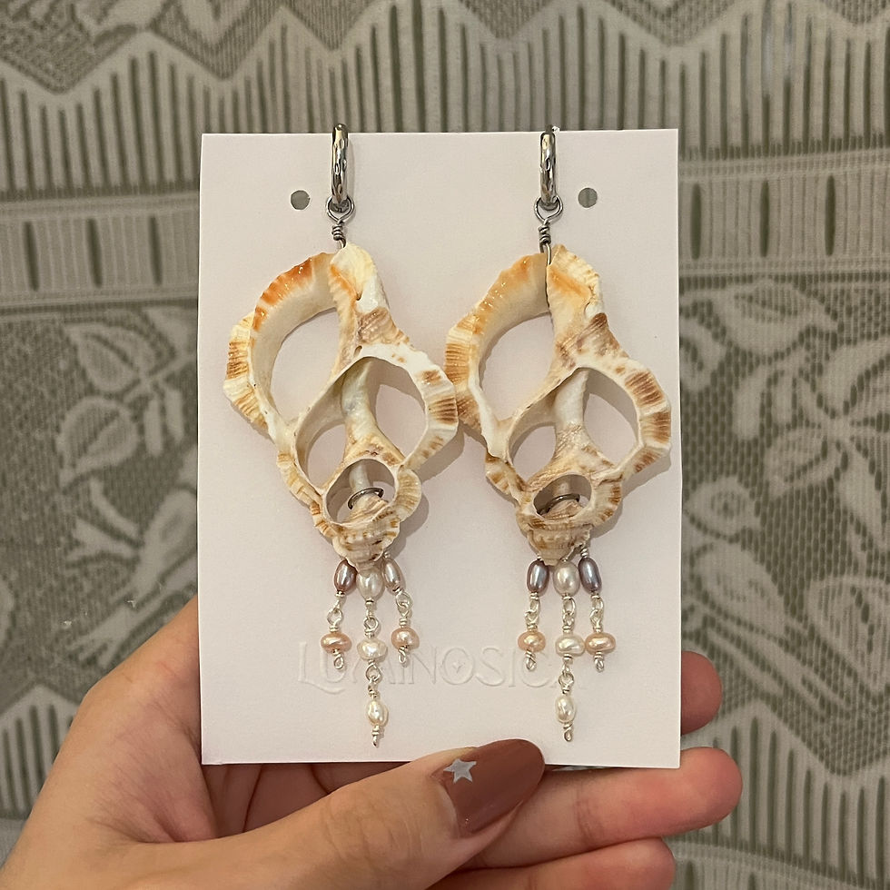 Miniature : Boucles Coquillage Victoriennes