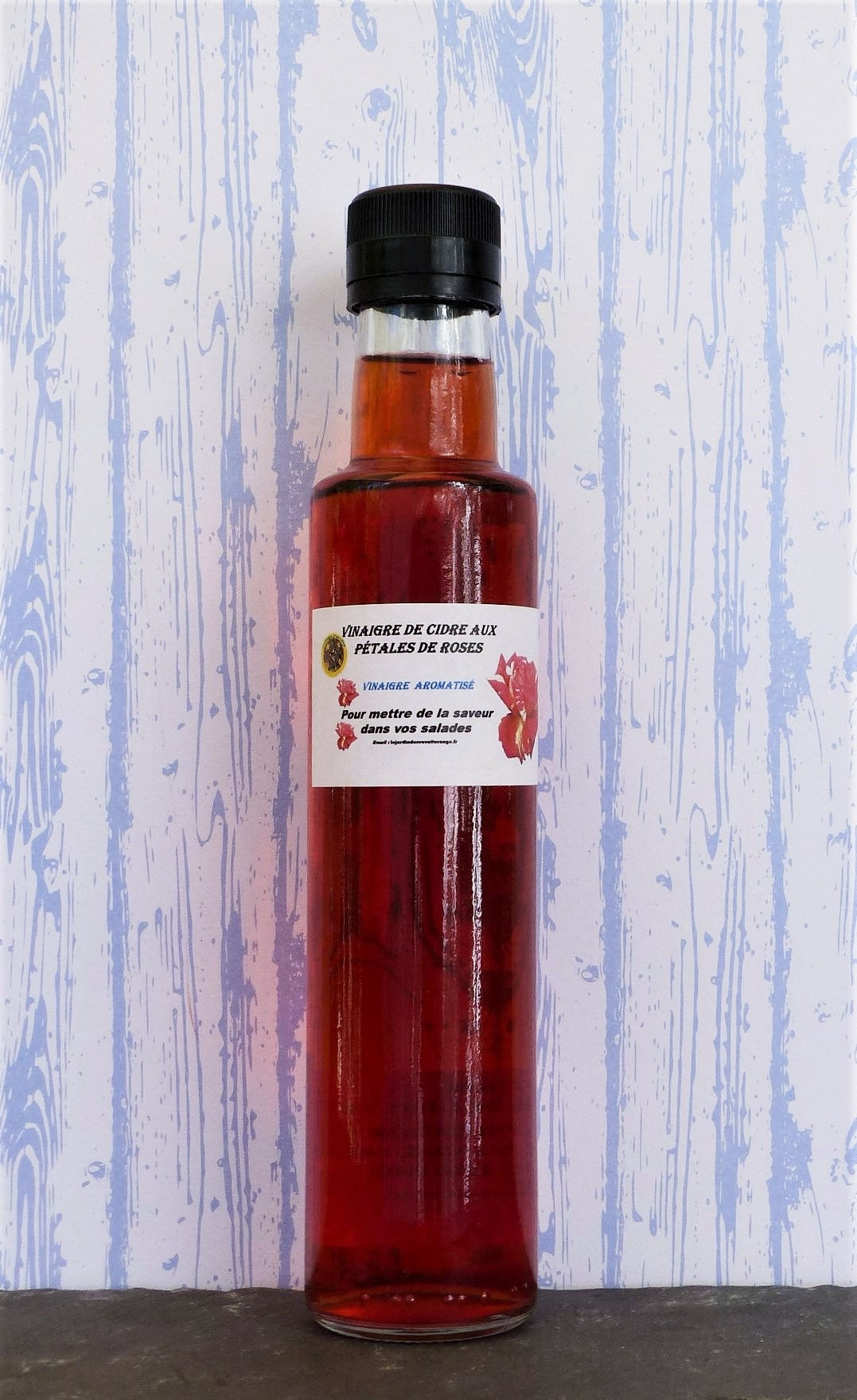 Vinaigre De Cidre aux Pétales de Rose