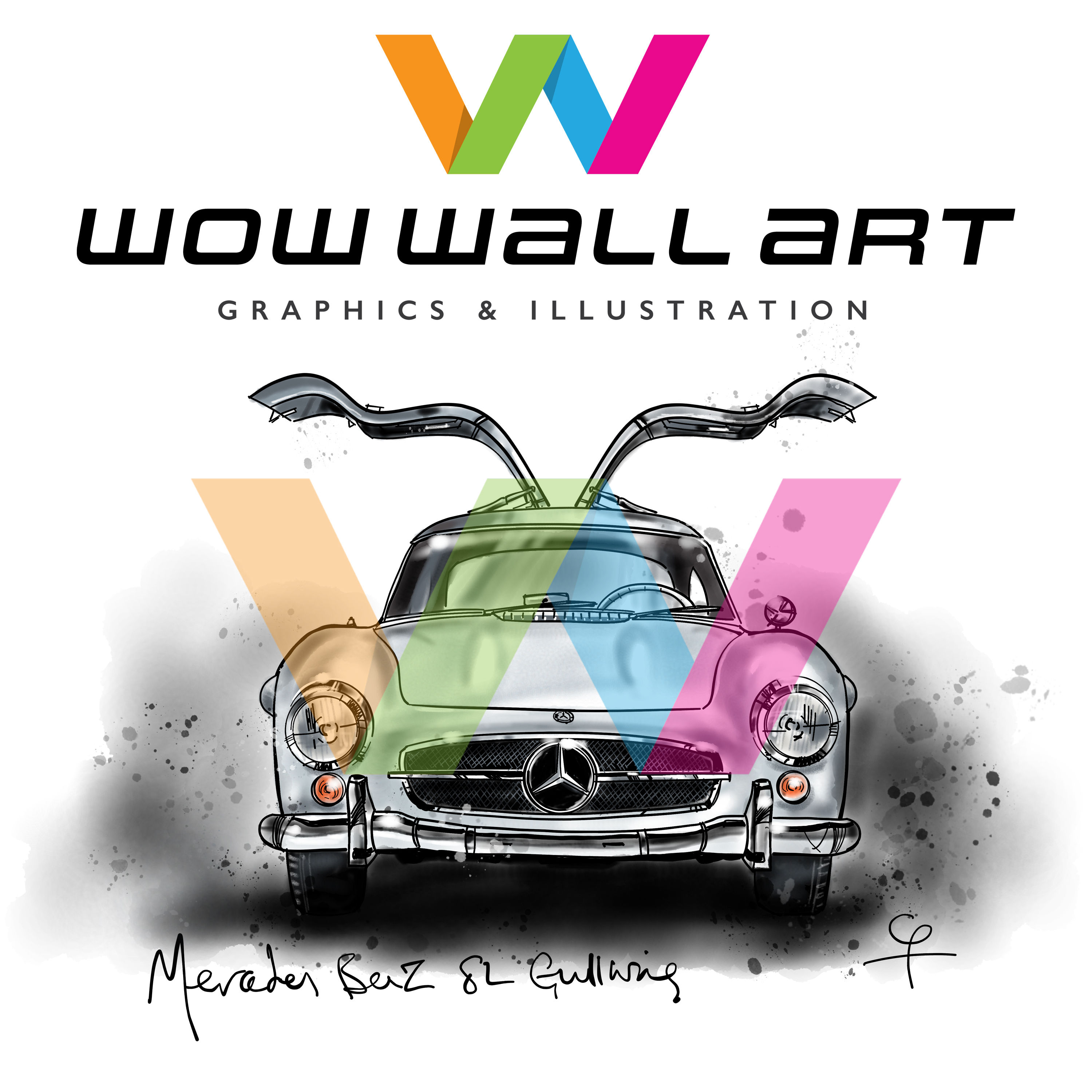 MERCEDES GULL WING DIGITAL DOWNLOAD