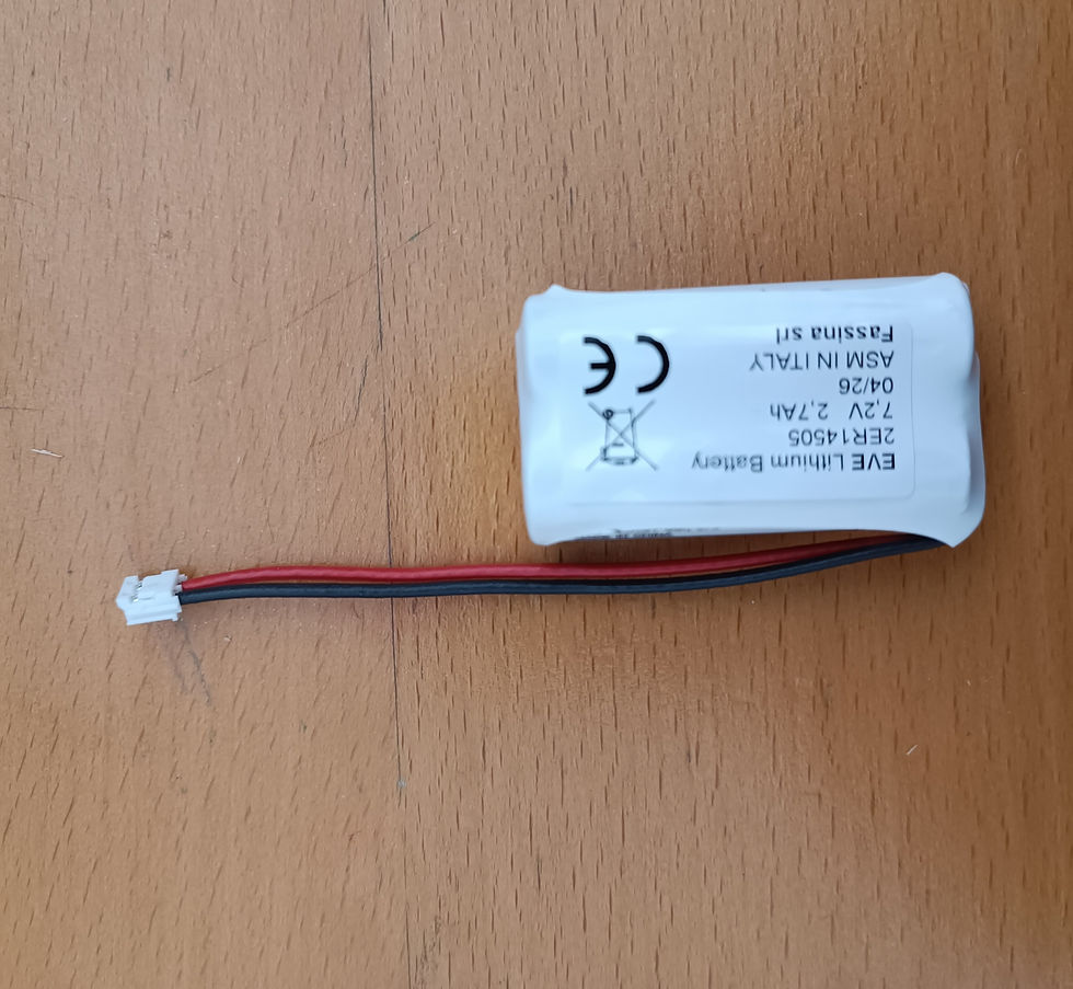 Miniatura: ELMO Batteria litio 7,2V 2.7Ah compatibile con allarme sensori tastier