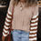 Thumbnail: Women’s Brown Stripe Sweater