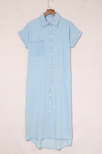 Thumbnail: Women’s Sky Blue Midi Dress