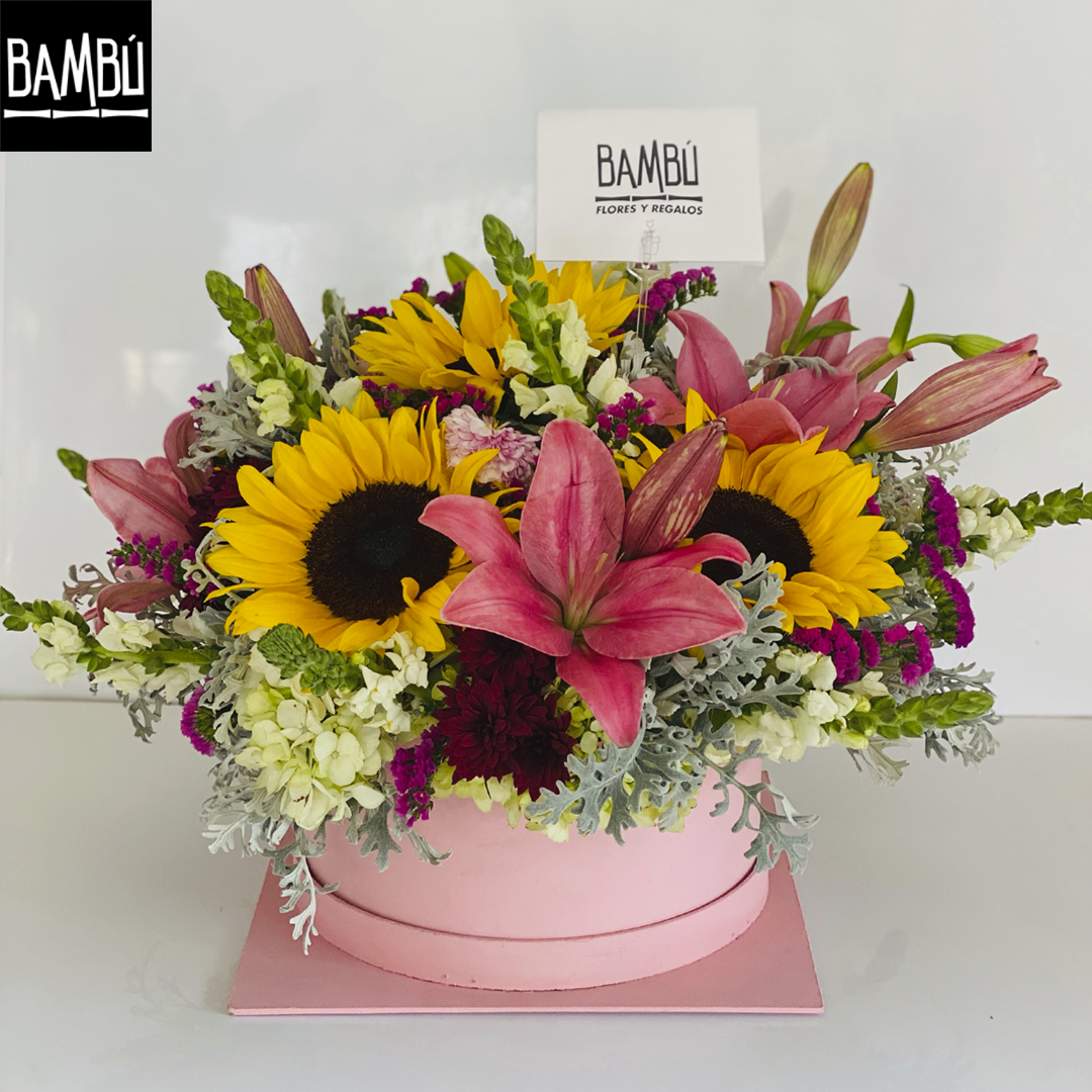 ARREGLO MIXTO GIRASOL Y LILI