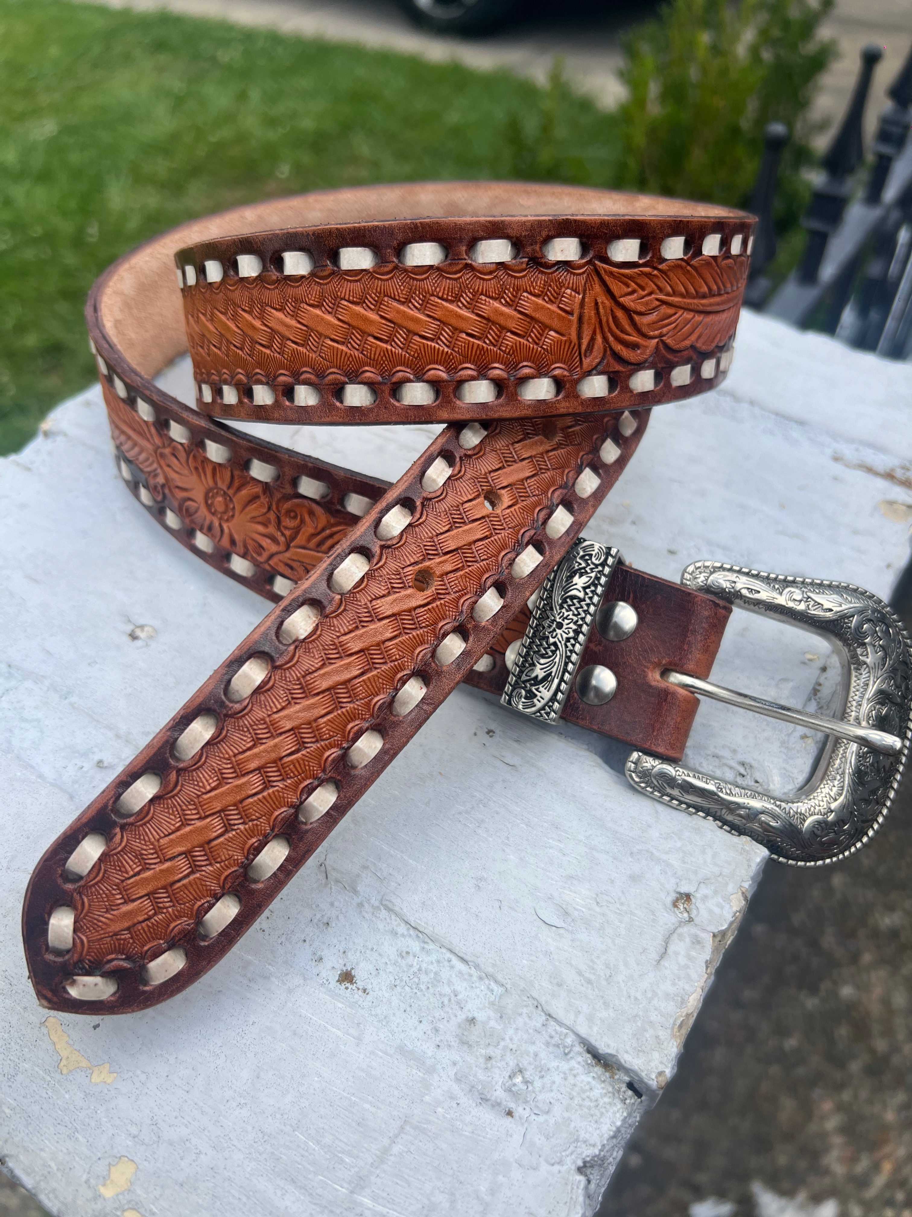 Western Leather Belt