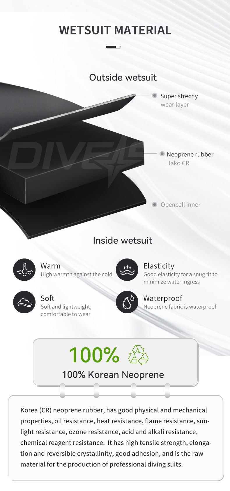 Thumbnail: Divestar Open Cell Black Samuri 2-piece 3mm wetsuit
