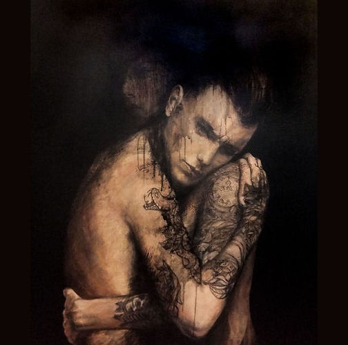 Corps et âme, original painting by Françoise Stéfanski, all rights reserved