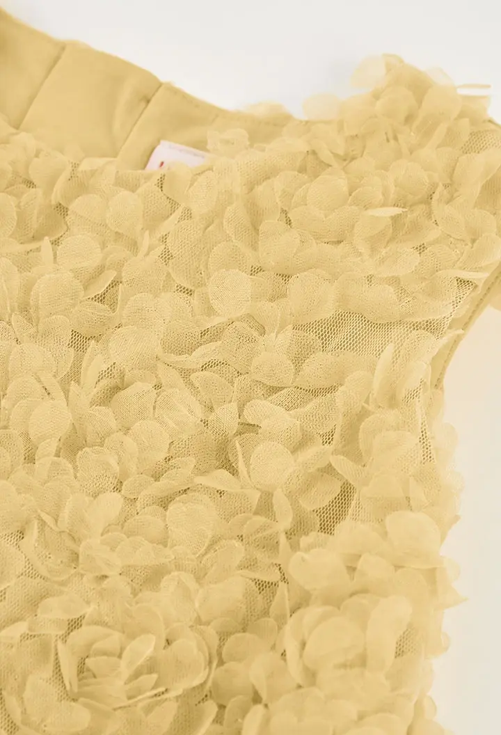 Miniatura: VESTIDO TUL FLORES AMARILLO