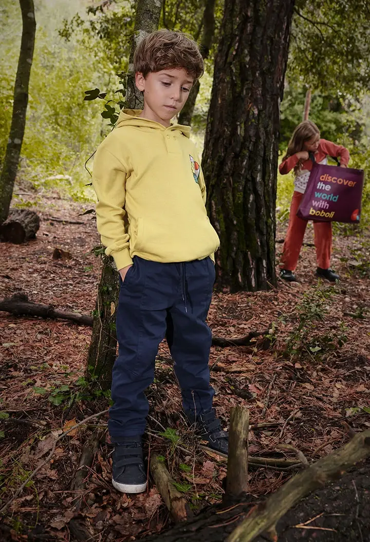 Miniatura: PANTALON PUNTO ELASTICO AZUL MARINO BOBOLI