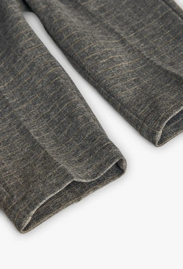 Miniatura: PANTALON NIÑO PUNTO GRIS OSCURO CUADROS BOBOLI