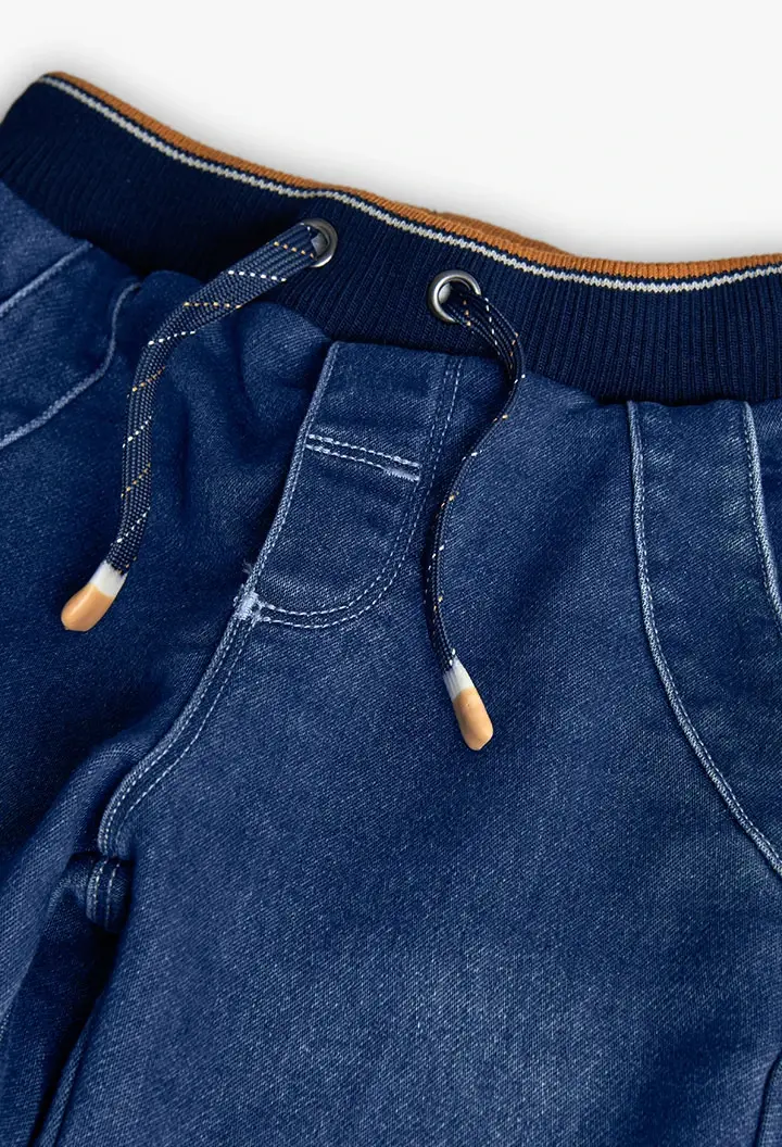 Miniatura: PANTALÓN DENIM AZUL MARINO GOMA BOBOLI