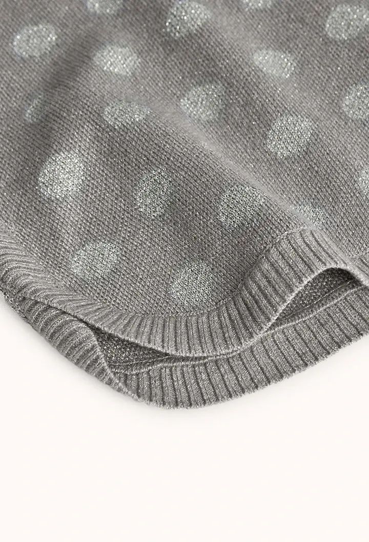 Miniatura: JERSEY NIÑA GRIS PUNTOS BOBOLI